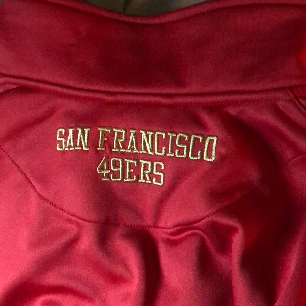 Official NFL 49ers Quarter Zip Sweater - Picture 4 of 7